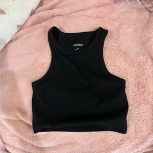 Wild Fable Black Ribbed Tank Top